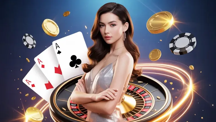 Secure online gambling platform with padlock icon and data protection symbols