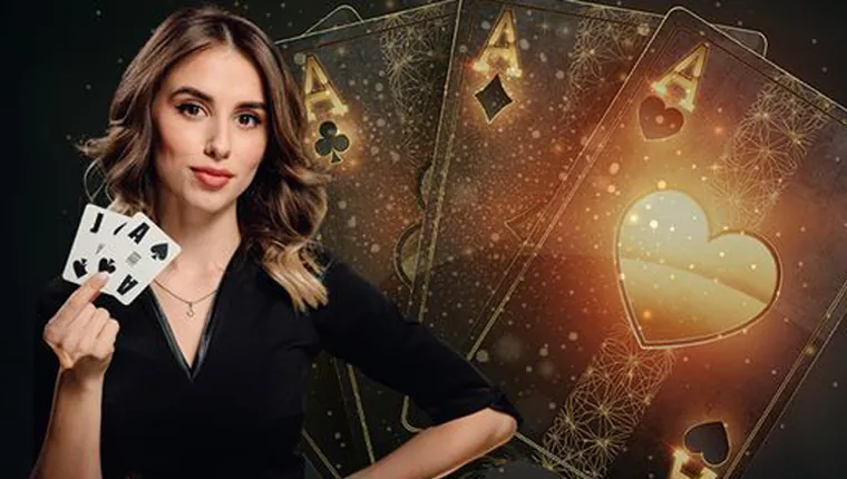 Online Poker table with cards and chips at playtime
