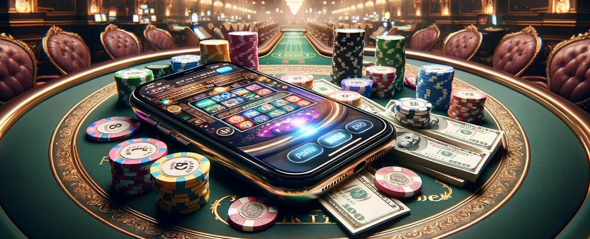 Player enjoying online casino games at Playtime