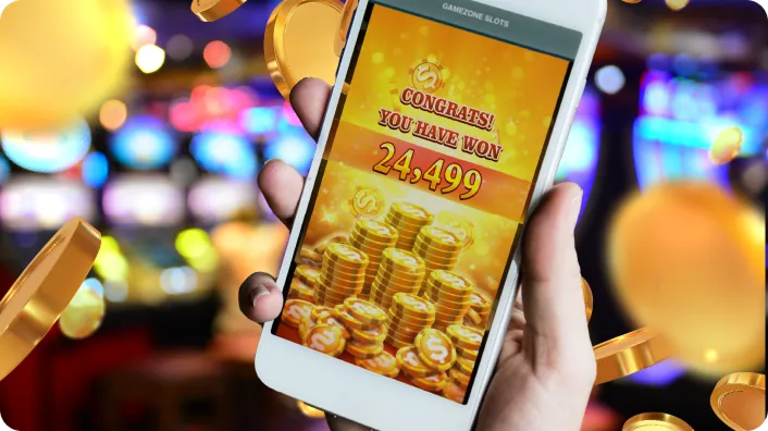 Online poker table with player hands and chips, emphasizing strategic play, deep purple and gold colors